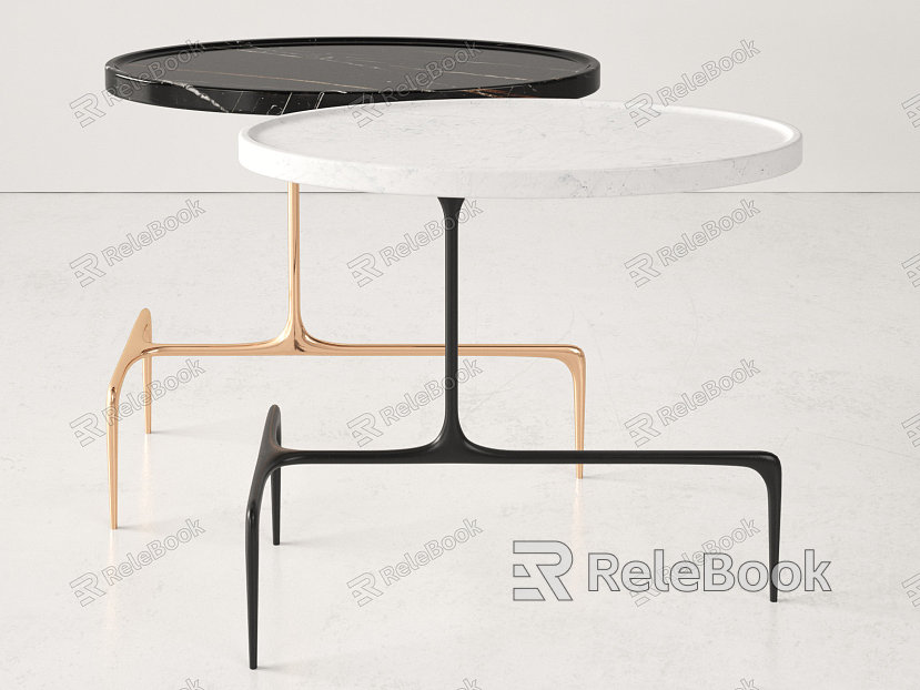 Modern round sofa side corner table model