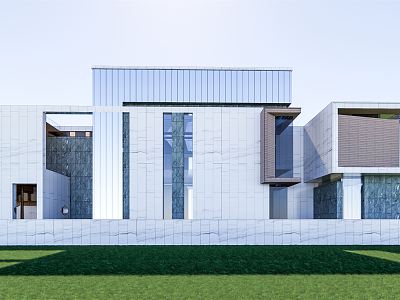 Modern single-family villa model