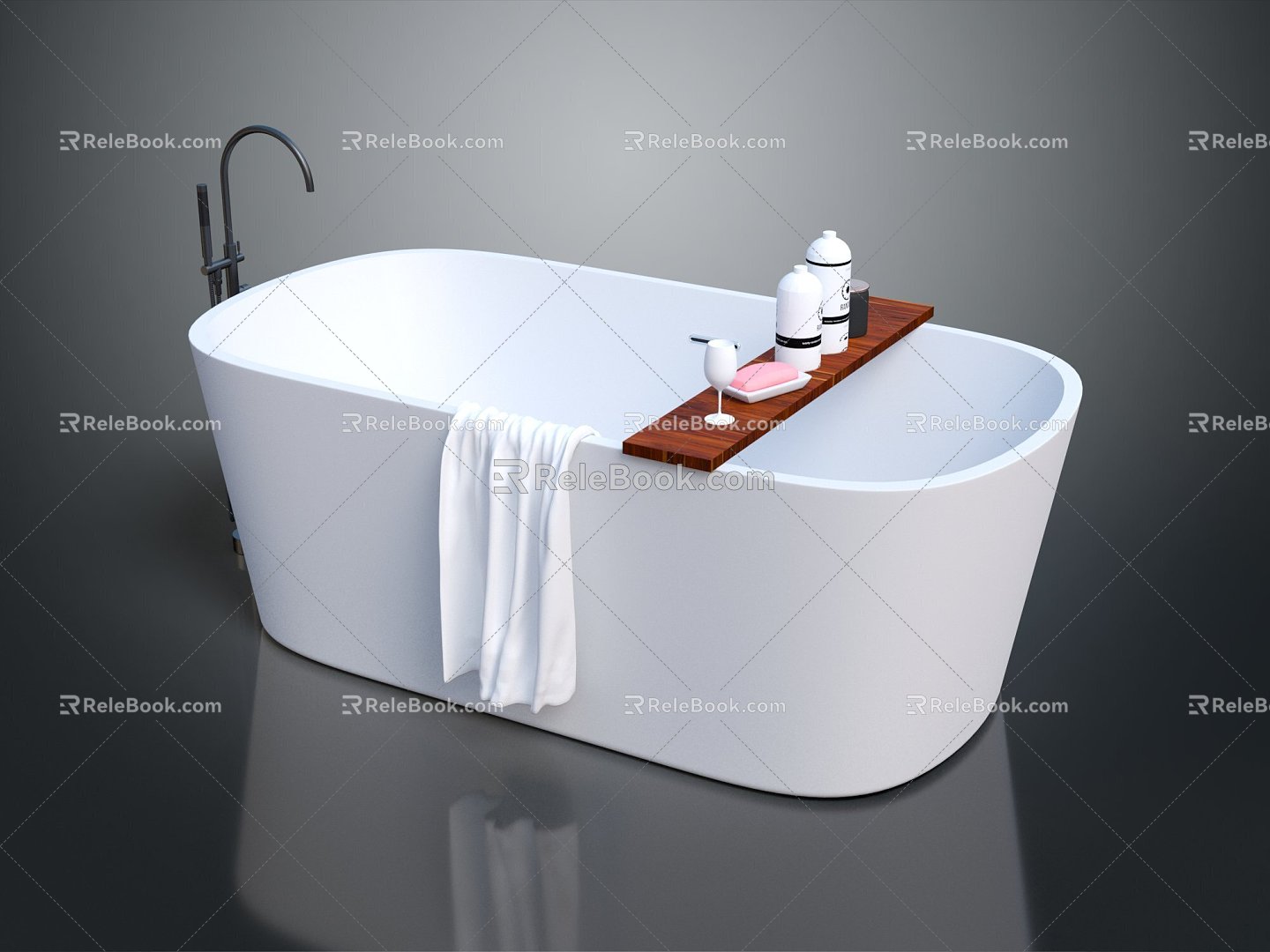 Modern Bathtub Deluxe Bathtub Large Bathtub Household Ceramic Bathtub 3d model