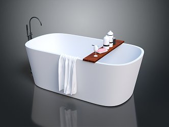 Modern Bathtub Deluxe Bathtub Large Bathtub Household Ceramic Bathtub 3d model