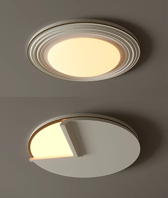 3d cream wind bedroom lamp master bedroom ceiling lamp new simple light luxury high-end 3d model combination 3d model