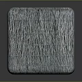 Natural Plant Fiber Woven Cube On Dark Surface With Gray Background