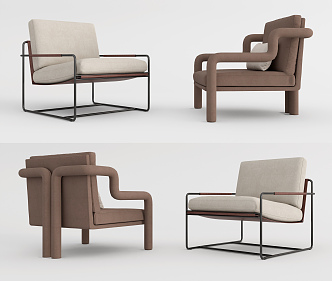 Modern Sofa Chair Leisure Chair 3d model