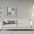 modern sofa double sofa 3d model
