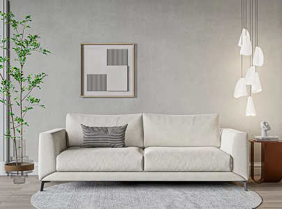 modern sofa double sofa 3d model