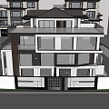Overlapping Villa 3d model