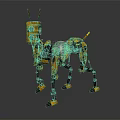 Modern robot dog robot dog robot warrior robot police 3d model