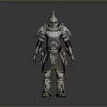 Weapons For Medieval Warrior With Decorative Armor And Battle Gear