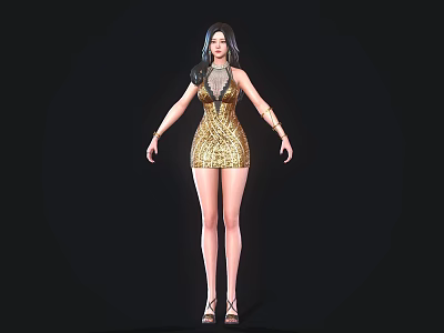 beautiful woman 3d model