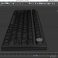 Keyboard mechanical keyboard ergonomic keyboard computer accessories super realistic high precision video level 3d model