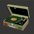 Jukebox Old-fashioned record player film machine Old-fashioned film player record player Old-fashioned record player music equipment 3d model