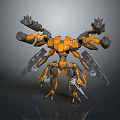 Mech Warrior Mech Soldier Machine Battlearm Mechanical Battlearm Machine Fighter Robot 3d model