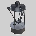 Pick-up and place robot freedom motion robot production line equipment line 3d model