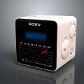 Sony Portable FM AM Radio Speaker with Digital Display and Control Knobs