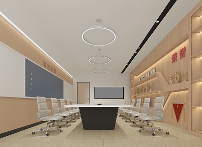 Simple Teaching and Research Room Meeting Room 3d model