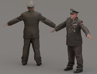 Security guard man 3d model