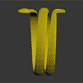 Golden Woven Bracelet Fashion Accessory With Metallic Shine And Stylish Design
