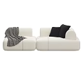 Modern Multiplayer Sofa Combo 3d model
