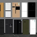 Various Styles of Refrigerators and Freezers in Multiple Colors for Home Use