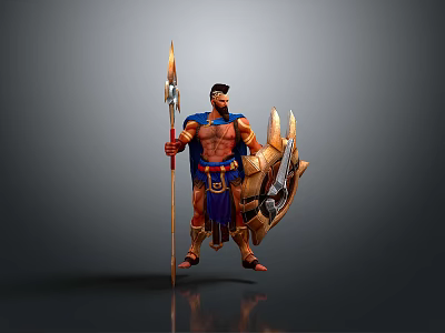 Western Samurai Western Warrior Western Hero Western Warrior Knight Hero Ancient Warrior Paladin 3d model