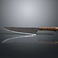 Handcrafted Traditional Combat Knife With Sharp Metal Blade And Ergonomic Wooden Handle