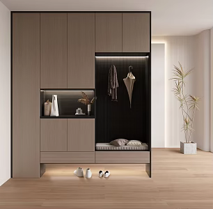 Entrance Shoe Cabinet 3d model