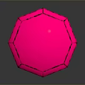 Stunning Vibrant Pink Diamond With Polished Facets And Glossy Reflective Surface
