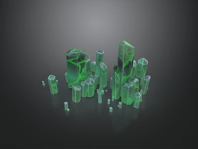 Artistic Wood and Stone Craft Pieces with Unique Texture and Natural Design 3d model