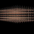 Modern Artistic Chandelier With Grid Design Thin Metal Rods And Warm Lights