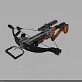 Tactical Crossbow In Black And Orange With Scope And Ergonomic Design For Hunting
