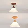 Middle style aisle ceiling lamp 3d model