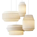 Modern Pendant Lights With Textured Fabric Shades And Multiple Stylish Designs
