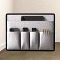 Wall Mounted Fabric Storage Organizer With Multiple Pockets For Daily Essentials