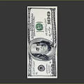 Decorative Ornament Set Featuring Stacked Dollar Bill Design For Home Decoration