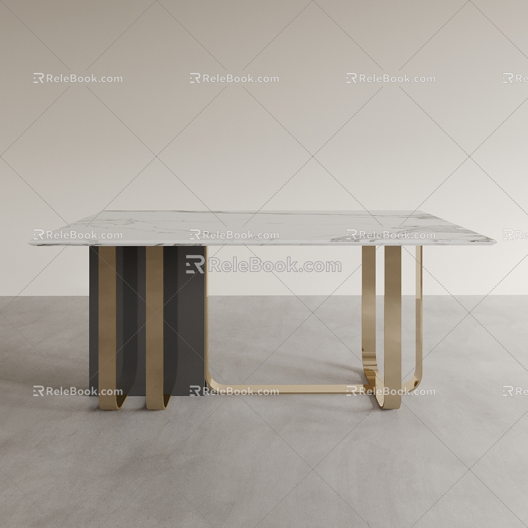 Dining Table Tea Table Office Desk Long Table Square Table 3d model