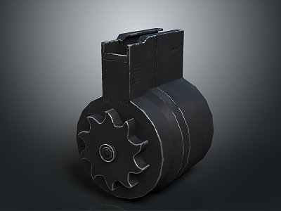 gear brake drum disc brake drum mechanical gear 3d model