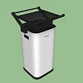 Modern White Household Electrical Appliances With Stylish Grid Top Lids