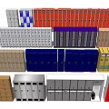 Various Colors And Different Styles Of Storage Cabinets For Home And Office Use