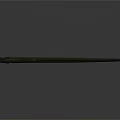 Green Eel With Long Slender Body On Smooth Gray Surface With Reflection