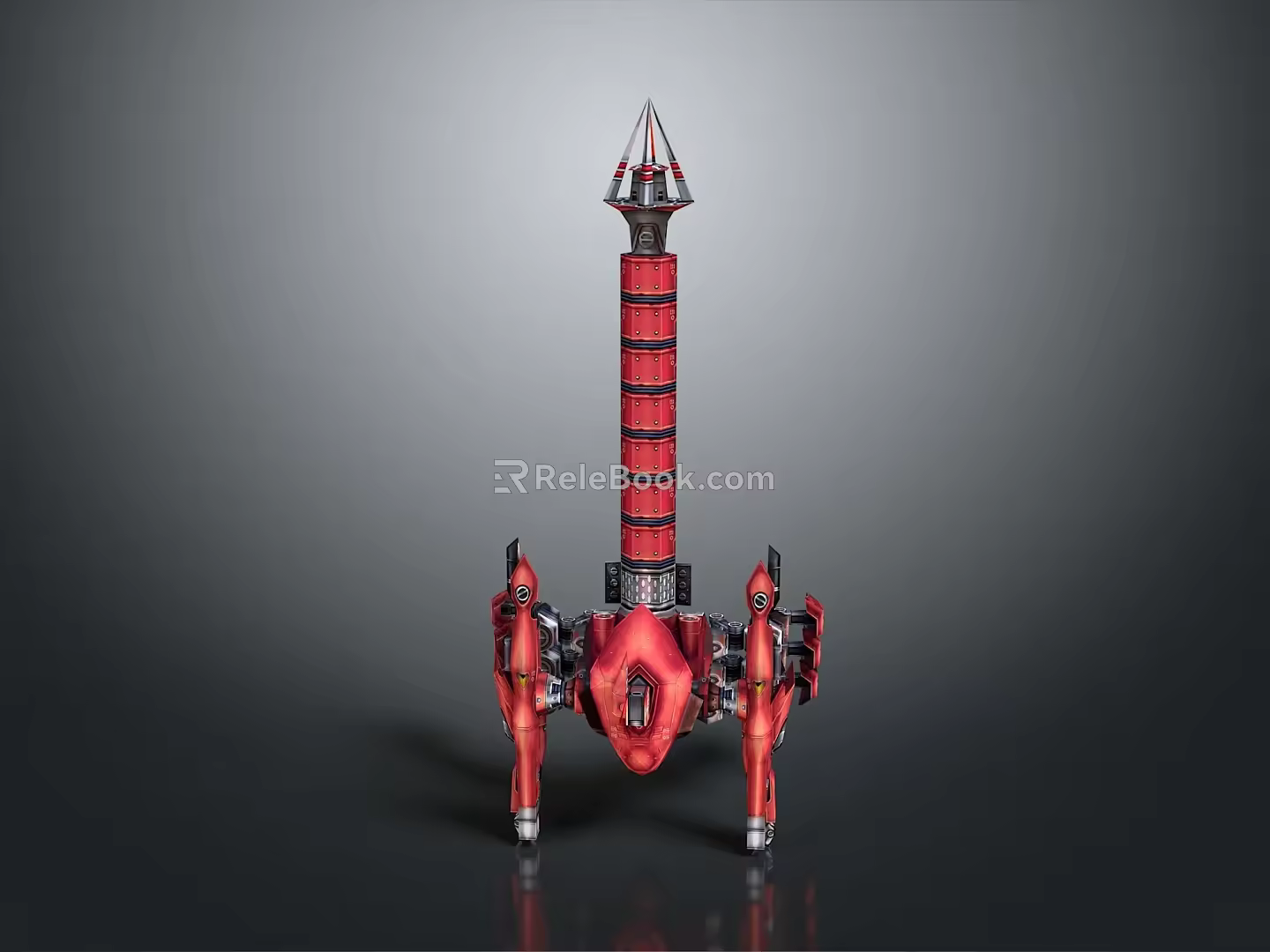 Rocket rocket launcher to air weapon to air missile shoulder missile shoulder rocket 3d model
