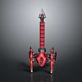 Rocket rocket launcher to air weapon to air missile shoulder missile shoulder rocket 3d model