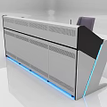 Modern console console console monitoring table console command table professional console dispatching table 3d model