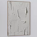 Abstract White Relief Decorative Wall Art With Multiple Frame Options 3d model