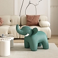 Casual Cartoon Sofa Cartoon Elephant Deng 3d model