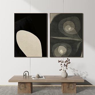 modern abstract painting abstract decorative painting 3d model