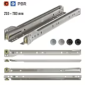 Heavy Duty Extension Drawer Slides 250 to 700 mm with Metal Mounting Accessories