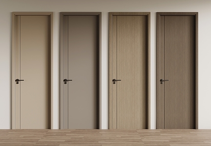 Modern Interior Door Single Door Room Door 3d model