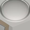 Modern Minimalist Ceiling Design With Circular Shape LED Strip And Recessed Lights