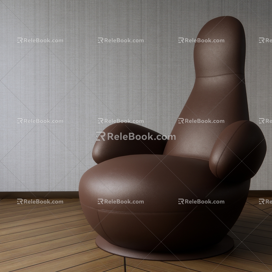 Modern Single Sofa 3d model