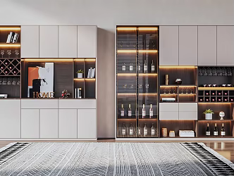 Modern Wine Cabinet 3d model